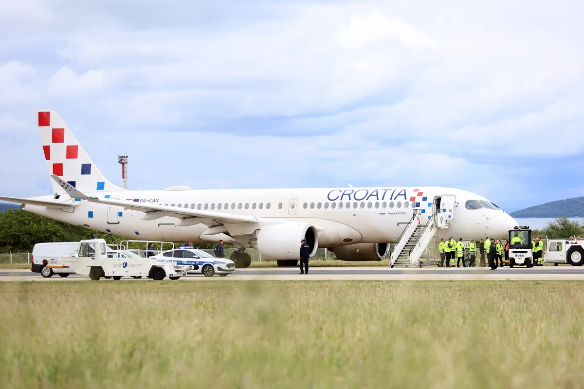 Драматична снимка из инцидента са Croatia Airlines у Сплиту