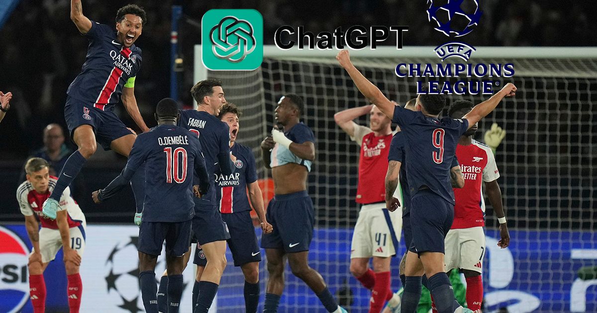 ChatGPT prognoza: PSЖ ће победити Арсенал 2:1