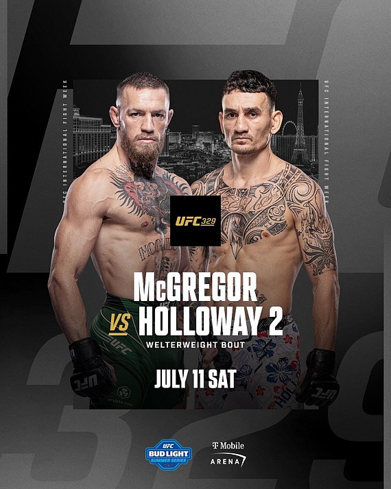 Conor McGregor подљубуван у повторном боју са Max Holloway на UFC 329