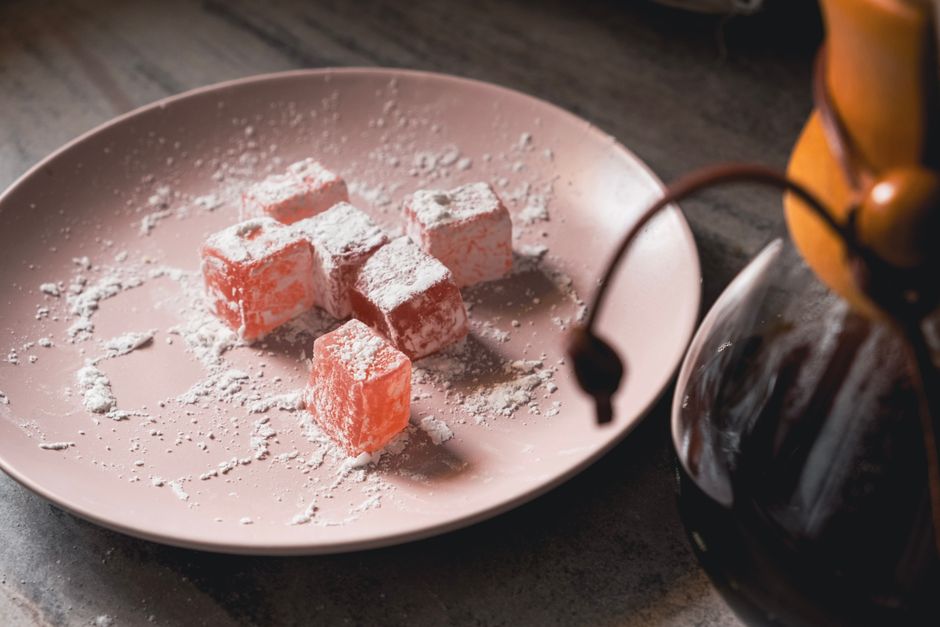 Bosnian coffee cup džezva lokum Turkish delight Mostar