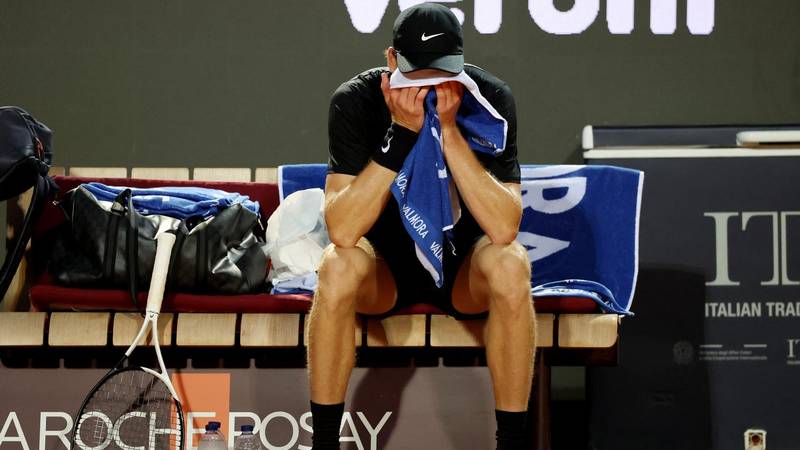Kiša prekinula polufinalni meč Sinnera i Medvjedeva u Rimu