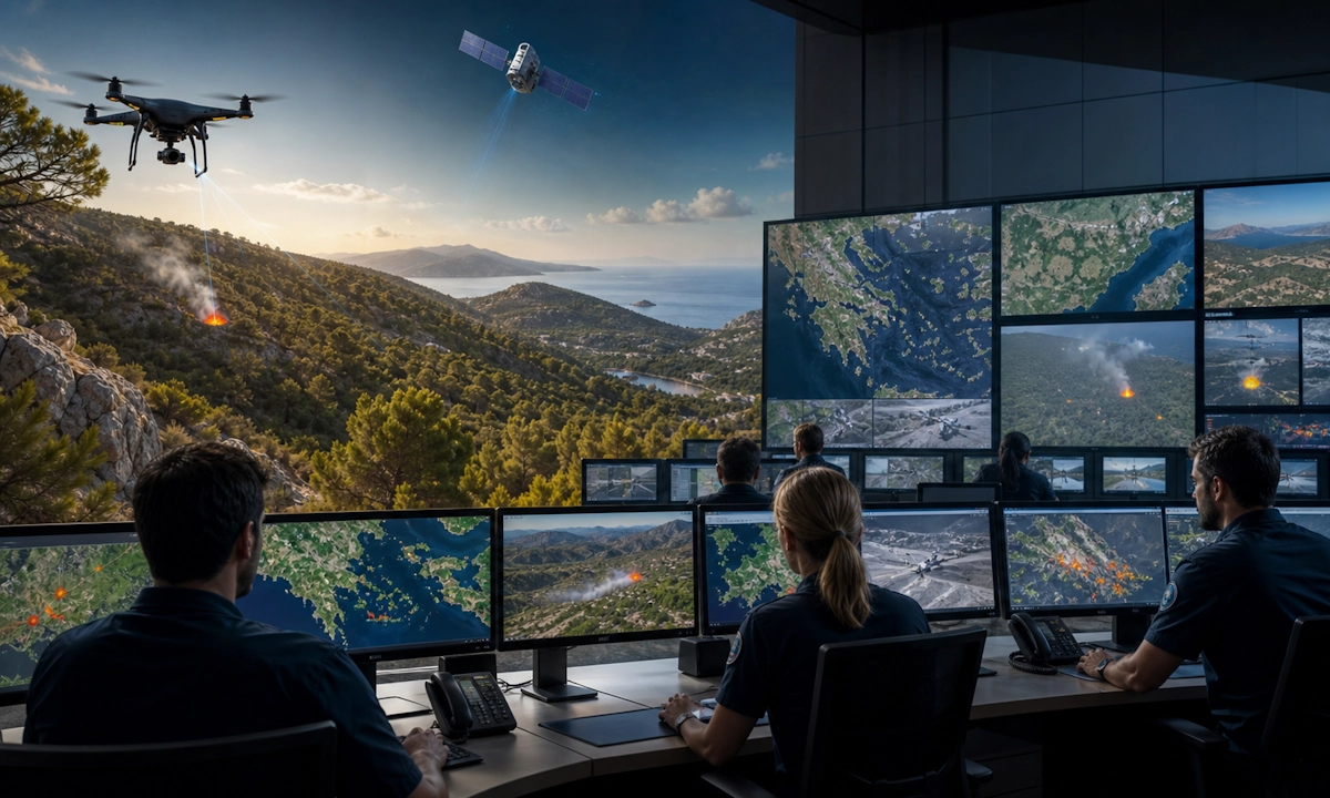 Kako Grčka koristi satelite i dronove za zaštitu od vatrih (video)