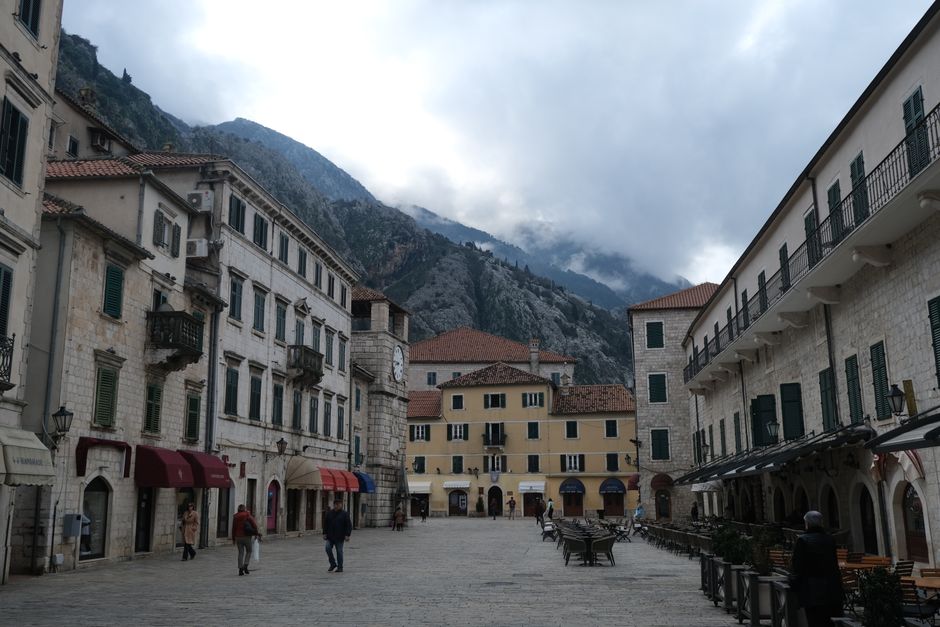 Museum of Montenegro Kotor courtyard stone arches exhibits