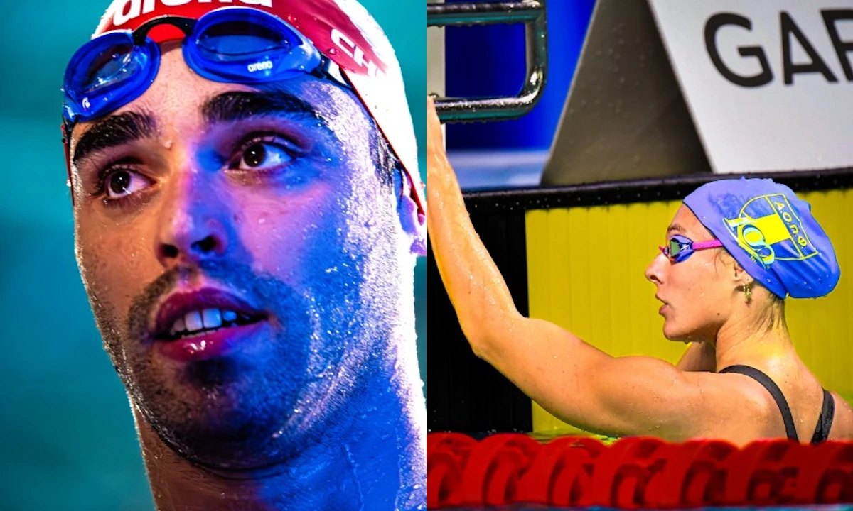 Apostol Christou i Nicol Maior na vrhu Acropolis Swim Opena