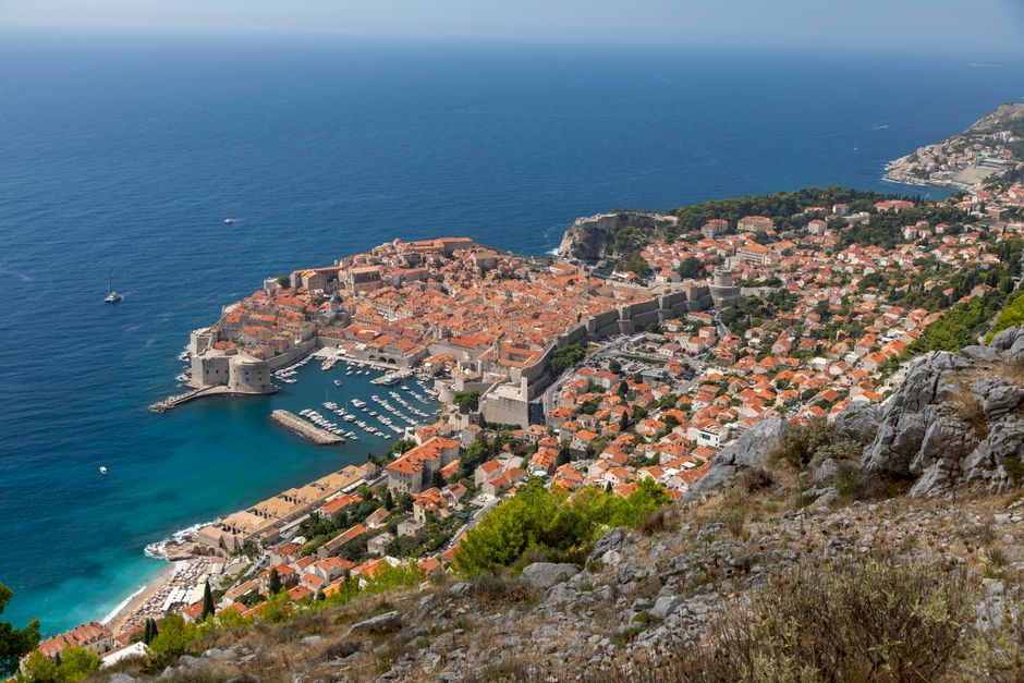 Lokrum Island Croatia pine forest abbey ruins sea view